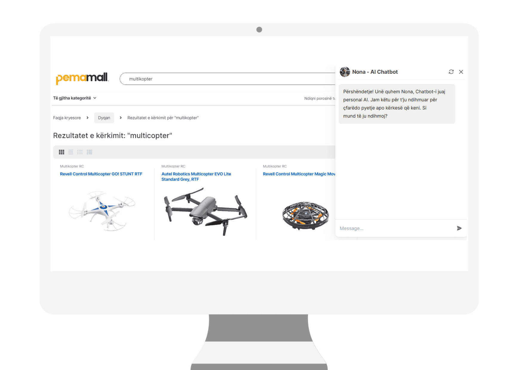 pemamall ai chatbot example